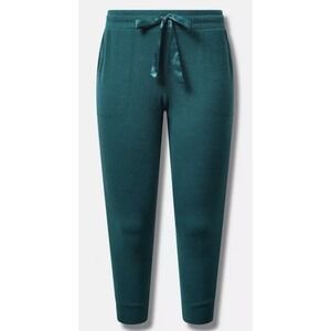 Torrid Super Soft Sleep Jogger Pants Green Size 1 Plus Lounge Pockets NWOT